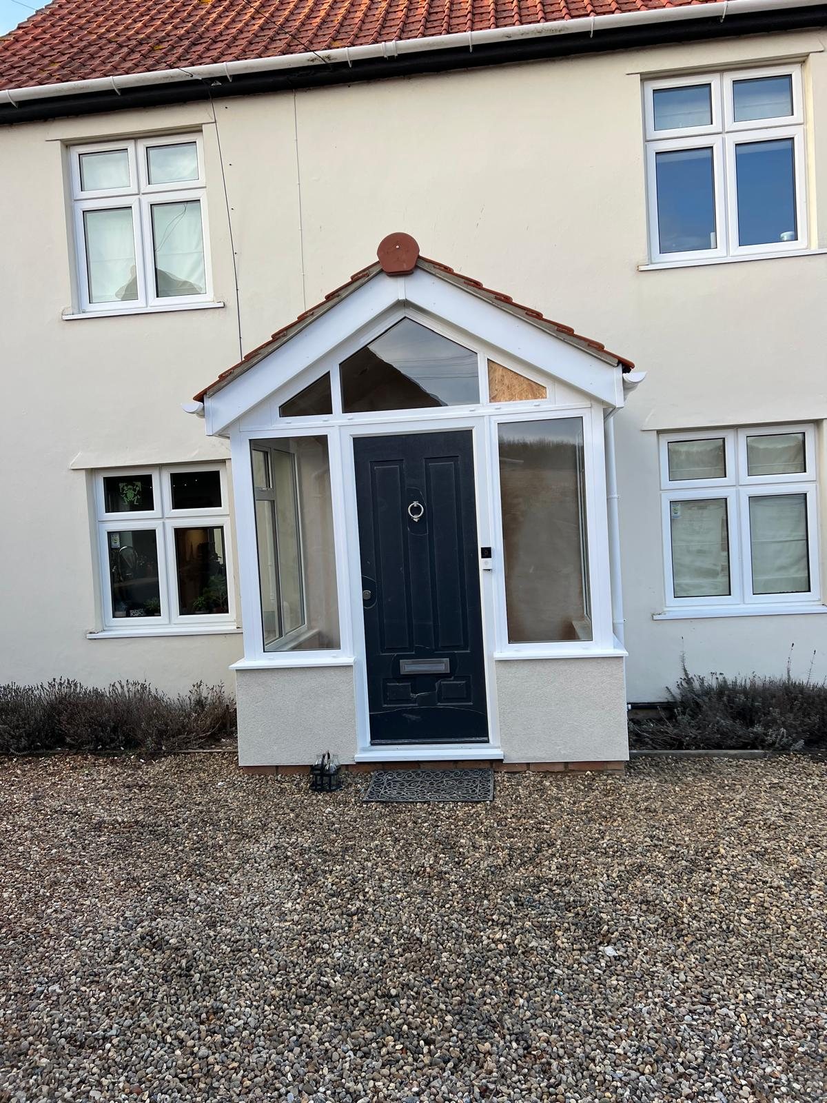Completed front porch renovation